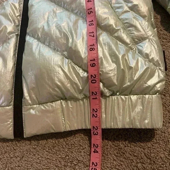 Noize amber mint metallic green puffer jacket bomber size small NEW - Picture 8 of 10